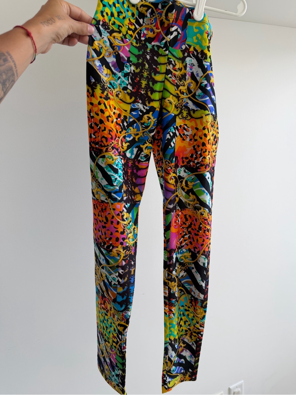 Vintage Versus Versace Multicolor Patterned Leggings